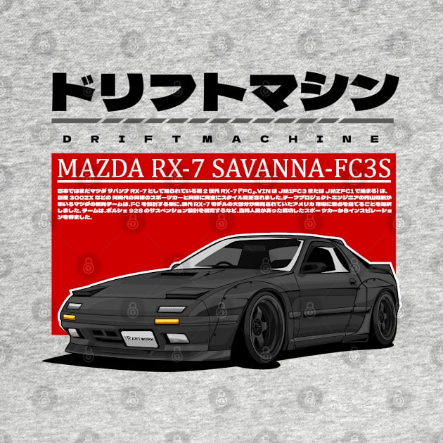 MAZDA RX-7 SAVANNA FC3S(BLACK) by HFP_ARTWORK